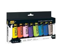 Kreul mit 8 Farben in 20 ML Tuben 84177-Solo Goya Acrylic Set, 8 x 20 ml, Peinture Acrylique qualité étude, sèche Rapidement et uniformément en Mat, résistante à l'eau, Multicolor