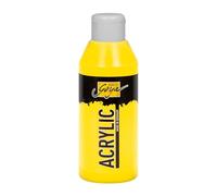 KREUL 84204 - Solo Goya Acrylic véritable jaune clair, flacon de 250 ml, peinture acrylique crémeuse polyvalente de qualité étude, à base d'eau, séchage rapide et mat