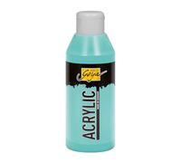Kreul 84239 - Solo Goya Acrylic Bleu turquoise clair, flacon de 250 ml, peinture acrylique crémeuse polyvalente de qualité étude, à base d'eau, séchage rapide et mat, bien couvrant, imperméable