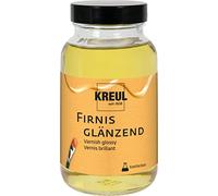 KREUL 86155 - Vernis brillant, 250 ml, protège de la poussière et des salissures, vernis de finition transparent & élastique à base de résine synthétique, pour la peinture à l'huile et acrylique