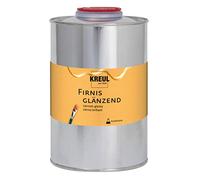 KREUL 86159 - Vernis brillant, 1000 ml, protège de la poussière et des salissures, vernis de finition transparent & élastique à base de résine synthétique, pour la peinture à l'huile et acrylique