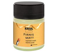 KREUL 86160 - Vernis mat, 50 ml, protège de la poussière et des salissures, vernis de finition transparent & élastique à base de résine synthétique, pour la peinture à l'huile et acrylique