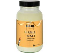 KREUL 86165 - Vernis mat, 250 ml, protège de la poussière et des salissures, vernis de finition transparent & élastique à base de résine synthétique, pour la peinture à l'huile et acrylique