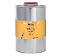 KREUL 86169 - Vernis mat, 1000 ml, protège de la poussière et des salissures, vernis de finition transparent & élastique à base de résine synthétique, pour la peinture à l'huile et acrylique