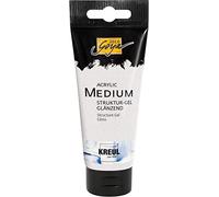 KREUL 87101-Solo Goya Acrylic Medium, Tube de 100 ML, Gel de Structure, Mastic crémeux, sèche Transparent et Brillant, Peut être coloré, 641618, Glossy