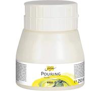 KREUL 87205 - Solo Goya Pouring Fluid, boîte de 250 ml, médium acrylique liquide pour les techniques de coulée et d'écoulement, à base d'eau, optimise l'écoulement des peintures acryliques