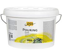 Kreul 87215 - Solo Goya Pouring Fluid, seau de 2500 ml, médium acrylique liquide pour les techniques de coulage et d'écoulement, à base d'eau, optimise l'écoulement des peintures acryliques