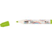 KREUL 90765 - Textil Marker medium, vert clair, avec grande pointe en fibre résistante, épaisseur de trait d'environ 2 à 4 mm, crayon de peinture pour tissus et textiles clairs
