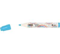 KREUL 90767 - Textil Marker medium, bleu clair, épaisseur de trait env. 2 à 4 mm, crayon de couleur pour tissus et textiles clairs, résistant au lavage après fixation