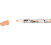 KREUL 90772 - Textil Marker medium, rose pâle, avec grande pointe en fibre résistante, épaisseur de trait d'environ 2 à 4 mm, crayon pour tissus et textiles clairs