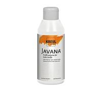 KREUL 91311-250 ml Peinture pour tissu Javana en blanc pour tissus clairs, peinture à base d'eau à caractère crémeux, pénètre en profondeur dans les fibres, résistant au lavage après fixation