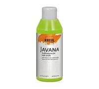 KREUL 91313 - Javana Peinture pour tissu pour tissus clairs, 250 ml verre en Mai vert, peinture souple à base d'eau avec un caractère crémeux, pénètre en profondeur dans les fibres
