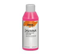 KREUL 91336-250 ml Peinture pour tissu Javana rose pour tissus clairs, peinture à base d'eau à caractère crémeux, pénètre en profondeur dans les fibres, résistant au lavage après fixation