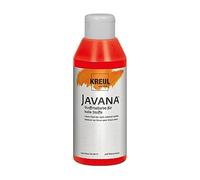 Kreul 91341-250 ML Javana Peinture pour Tissu Rouge pour Tissus clairs, Peinture à Base d'eau à caractère crémeux, pénètre en Profondeur dans Les Fibres, résistant au Lavage après Fixation