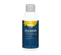 Kreul 91453-Peinture Javana pour Tissus clairs et foncés, Flacon de 250 ml caractère, pour tamponner et pochoiriser, résistant au Lavage après Fixation, White, Set de 250 Pièces