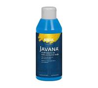 Kreul 91456-Peinture Javana pour Tissus clairs et foncés, Flacon de 250 ml Bleu, caractère pâteux, pour tamponner et pochoiriser, résistant au Lavage après Fixation, Blue, Set de 250 Pièces
