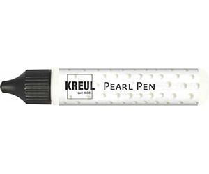 KREUL 92321 - Pearl Pen blanc 29 ml, peinture à effet à base d'eau pour un look perlé, ornements décoratifs sur papier, carton et textile