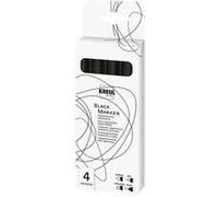 KREUL Black Marker, set de 4, noir Noir G