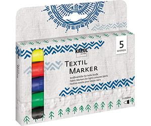 Kreul Corvus - A600540 - Crayons Pour Étoffes 5 Pièces