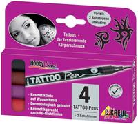 Kreul Etui De 4 Marqueurs Tattoo Pen Hobby Line Pte Pinceau