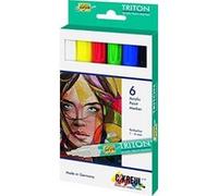 Kreul Etui De 6 Marqueurs Solo Goya Acrylmarker Peinture 1 - 4 Mm Assortis 17890 G