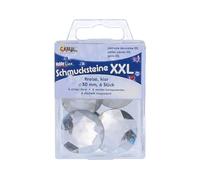 KREUL Gemmes décoratives XXL cercle à facettes transparent 30 mm. 6u.