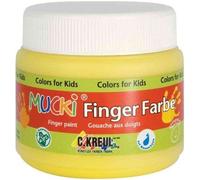 Kreul gouache aux doigts mucki, jaune, 150 ml, à base 23102 Jaune G