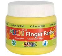 Kreul gouache aux doigts mucki, jaune, 150 ml, à base 23102 Jaune G