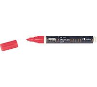 Kreul Javana Texi Mäx 92763 Stylo de coloriage pour Tissus clairs et foncés avec Pointe Ogive Rouge Env. 2-4 mm