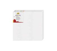 Kreul 633030 - Solo Goya Stretched Canvas Basic Line Châssis 30 x 30 cm, Lot de 3, avec Toile en Coton 4 Fois apprêtée, pour Huile, Acrylique et Gouache