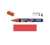 Kreul 92763-Textil Marker Opak Medium, Rouge, Pointe Ogive, épaisseur de Trait env. 2 à 4 mm, Crayon de Couleur Opaque pour décorer Les Tissus clairs et foncés, 624106, Red