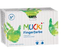 Kreul Mucki 2316 Ensemble de peinture au doigt 6 x 150 ml