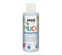 Kreul Mucki 24351 - Poudre à Paillettes pour décoration - Bouteille de 80 ML - Peinture à Effet Scintillante pour Enfants à Base d'eau - sans parabène - sans Gluten - sans Lactose - Végétalien -