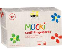 Kreul Mucki 28420 Ensemble de peinture au doigt 6 x 150 ml