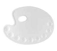 Kreul Palette De Peinture Solo Goya, Plastique, Ovale, Blanc