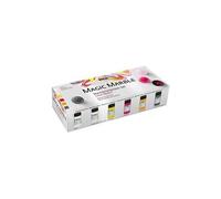 kreul peinture à marbrer "magic marble", kit love neon! noir