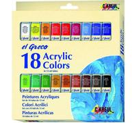 KREUL Peinture acrylique el Greco 12 ml 18er Set