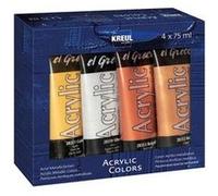 C. Kreul – Set acrylique El Greco 28270, métallisée 4 tubes (doré, argenté, doré rouge, cuivré)