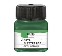 Kreul Peinture acrylique mate à séchage rapide à base d'eau pour une grande variété de surfaces, en verre, vert, 20 ml (Lot de 1)