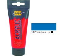 KREUL 84112 - Solo Goya Acrylic, tube de 100 ml en bleu primaire, peinture acrylique crémeuse polyvalente de qualité étude, à base d'eau, séchage rapide et mat