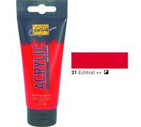 C. Kreul Peinture acrylique Solo Goya 84131 – rouge véritable, séchage rapide, mat, tube 100 ml