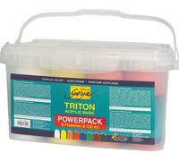 KREUL peinture acrylique SOLO Goya TRITON Power Pack 8 bouteilles à 750 ml
