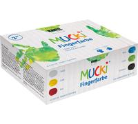 KREUL Peinture au doigt "MUCKI", 150 ml, lot de 6