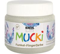 KREUL Peinture aux doigts étincelante "MUCKI" dragon-argent 150 ml