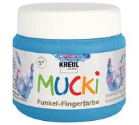 KREUL Peinture pour doigt étincelante "MUCKI" bleu diamant 150 ml