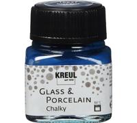 KREUL Peinture pour verre et porcelaine Chalky Navy Blue 20 ml en pot