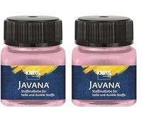 KREUL Peinture Textile 40° JAVANA Opak 20ml Rose (Lot de 2)