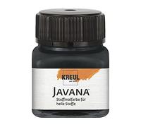 KREUL Peinture textile clair JAVANA "Sunny", A113, noir, 20ml