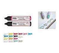 KREUL Pluster & Liner Pen, 29 ml, jaune phosphorescent Jaune G