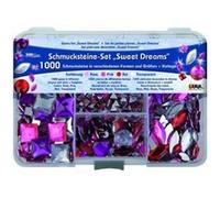 C. Kreul Set de pierres décoratives Sweet Dream 49643 — 1000 pièces, 3 couleurs, formes variées